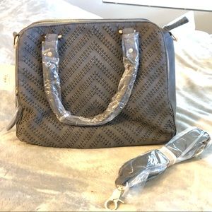 Francesca’s Gray Chevron Purse